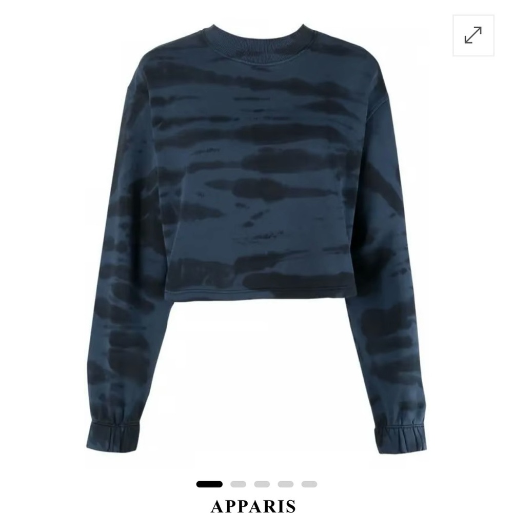 Apparis Women's Blue Tie-Dye Top